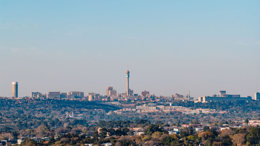 Johannesburg skyline with the Hillbrow Tower