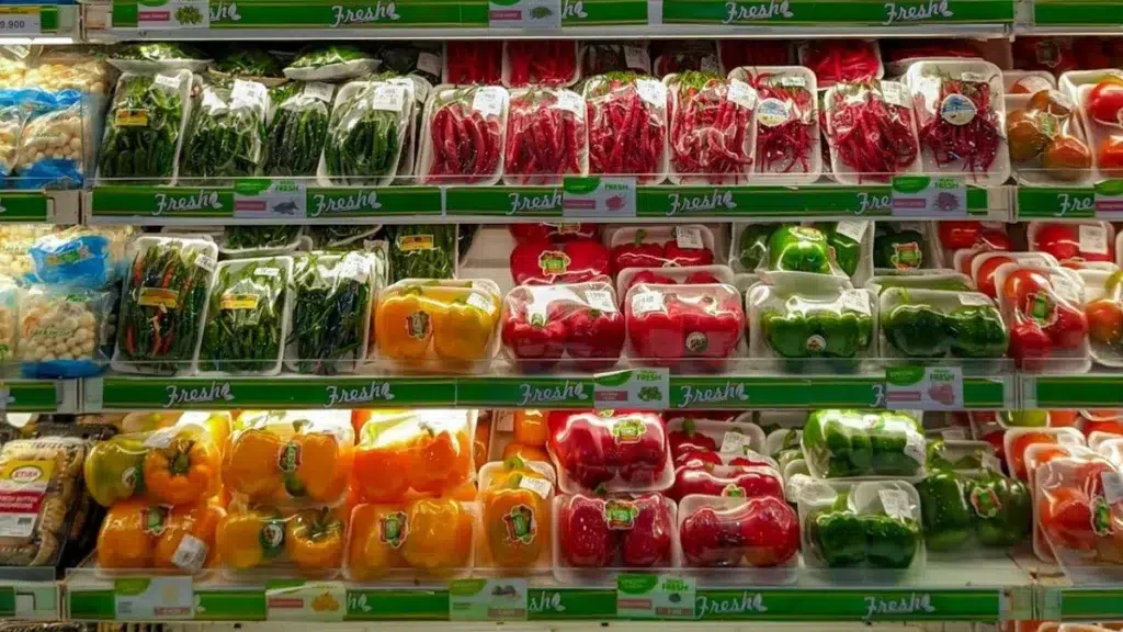 Vegetable aisle for smart budgeting