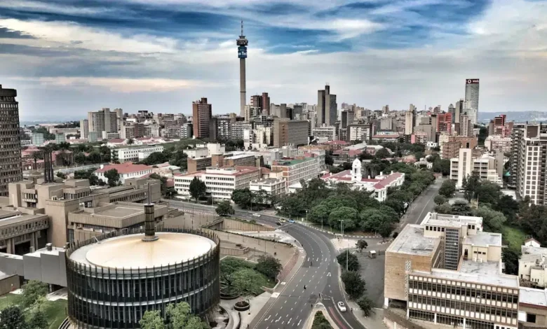 City of Johannesburg Aerial View