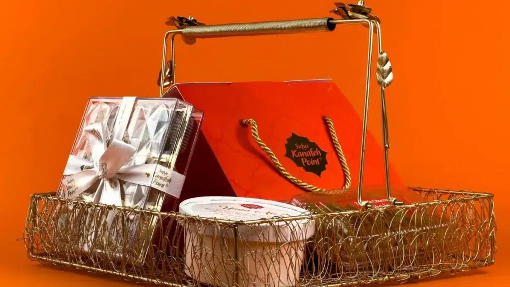 Close-up of a Gift Basket with Treats - Mother's Day Gift Idea