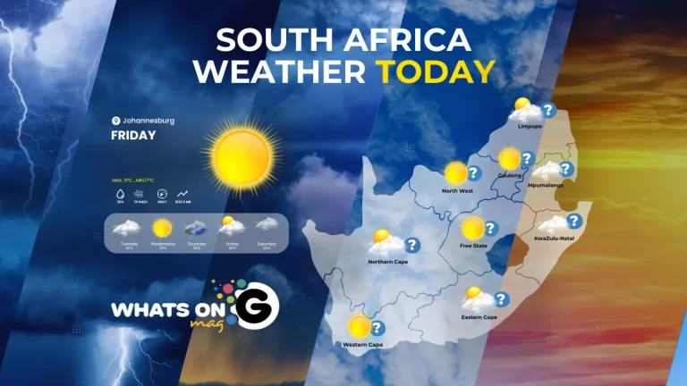 weather forecast - Whats on G Weather Centre - Friday - Today's Temperatures