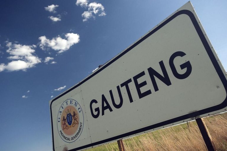 Welcome to Gauteng Gauteng road sign, South Africa