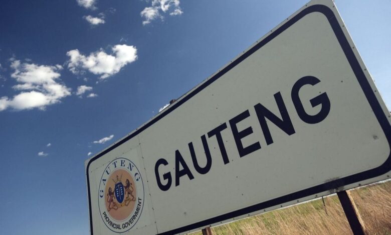 Welcome to Gauteng Gauteng road sign, South Africa
