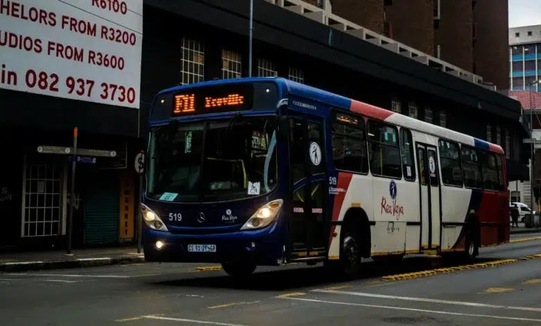 Rea Vaya Metro City Bus In Johannesburg. South Africa