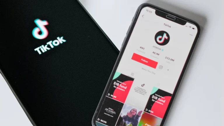 TikTok app on phone