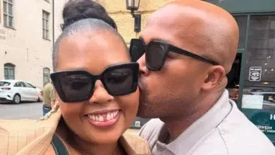 Anele Mdoda and her husband