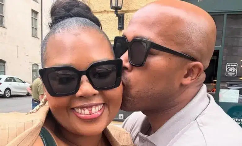 Anele Mdoda and her husband