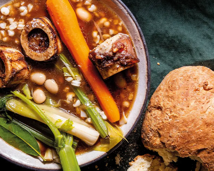 Marrow bone samp soup