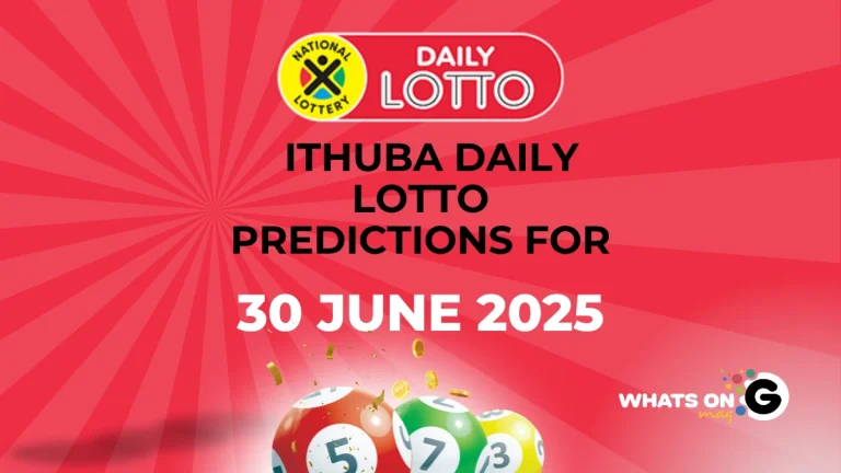Ithuba Daily Lotto Predictions for Monday, 30/06/2025