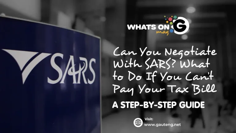 Can You Negotiate With SARS? What to Do If You Can’t Pay Your Tax Bill