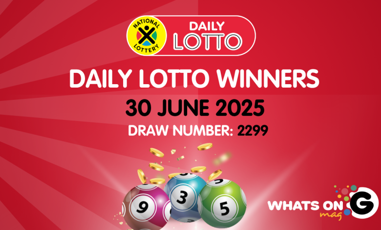 Congratulations to the Daily Lotto Winners for 30/06/2025