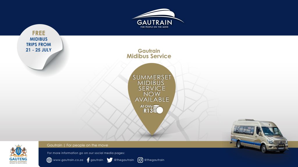 Summerset Gautrain MidiBus Route - Midrand Station