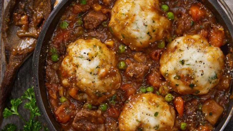 Hearty One-Pot Beef Stew and Dumplings Recipe for Comforting Meals