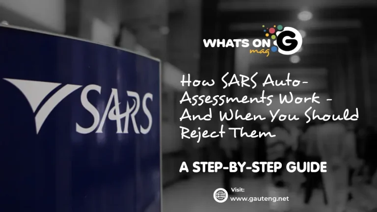 How SARS Auto-Assessments Work – And When You Should Reject Them