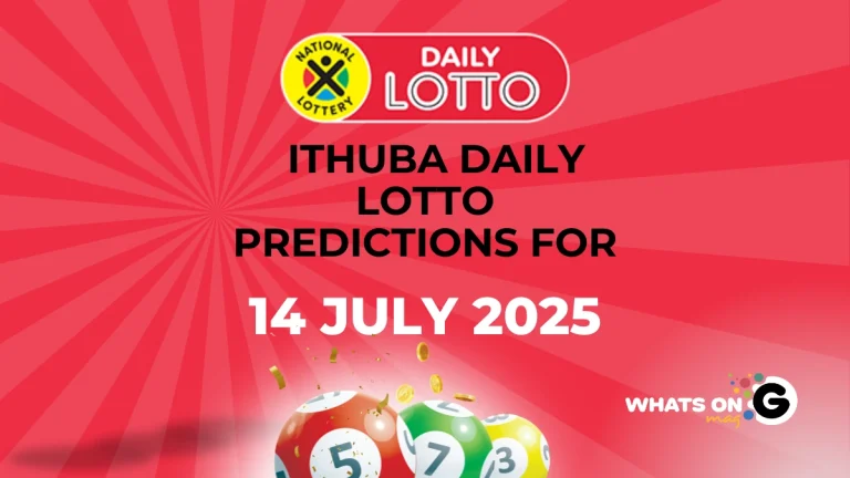 Ithuba Daily Lotto Predictions for 14/07/2025