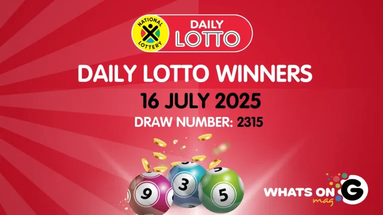 Ithuba Daily Lotto Results for 16/07/2025