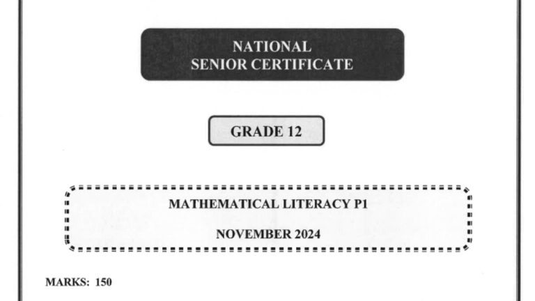 Grade 12 Exam Past Papers: Mathematical Literacy (Free Download)