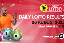 Ithuba Daily Lotto Results for 08/08/2025