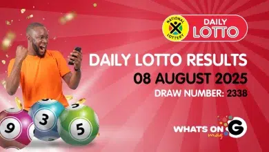 Ithuba Daily Lotto Results for 08/08/2025