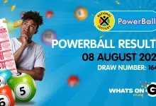 Ithuba Powerball Results For 08/08/2025