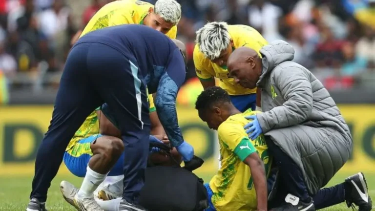 Themba Zwane Out for Two Months: Sundowns and Bafana Bafana Face Setback
