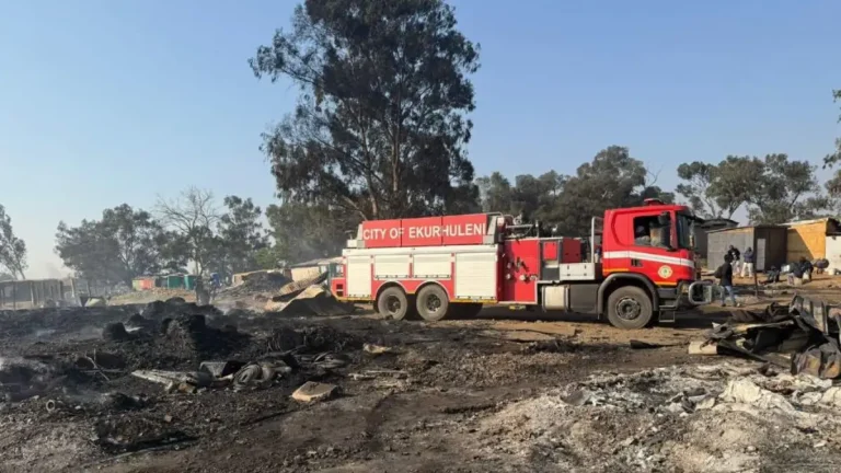 Brakpan Chaos: Plastic City Burns Amid Zama Zama and Recycler Rivalry