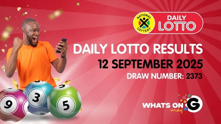 Ithuba Daily Lotto Results for 12/09/2025