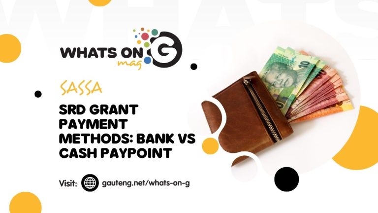 SRD Grant Payment Options: Bank vs Cash PayPoint