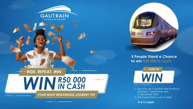 Win R50 000 With Gautrain: Passenger Giveaway (Sep–Dec 2025)