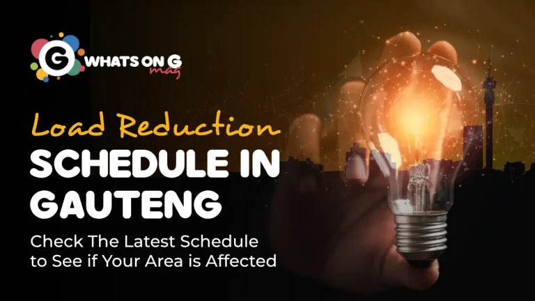 Load Reduction Schedule in Gauteng: Areas Affected This Week (3–10 November 2025)