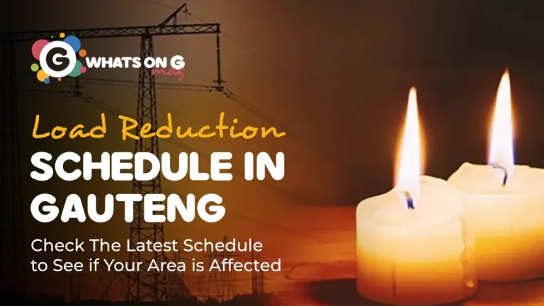 Gauteng Load Reduction Schedule for 18 to 24 May 2026
