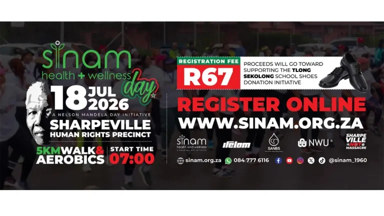 SINAM Health and Wellness Day Brings Mandela Day 2026 Walk andBblood Drive to Sharpeville SINAM Health and Wellness Day brings Mandela Day walk and blood drive to Sharpeville