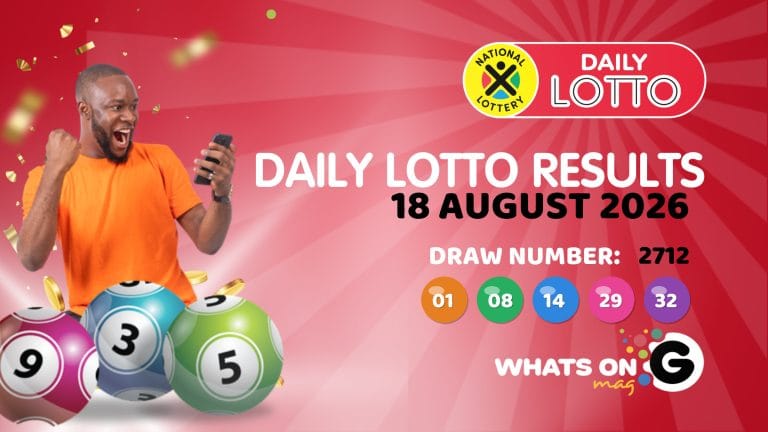 Daily Lotto Results Tuesday, 18 August 2026 Draw 2712