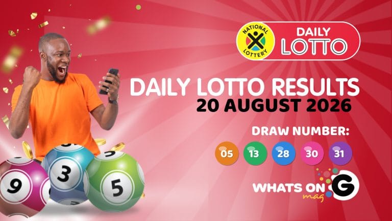 Daily Lotto Results Thursday, 20 August 2026