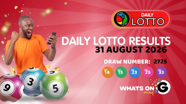 Daily Lotto Results Monday, 31 August 2026 Draw 2725 Daily Lotto Results Monday, 31 August 2026 Draw 2725 winning numbers