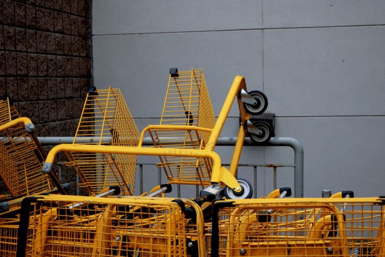 Where to Find the Cheapest Fruits and Veggies in Joburg and Pretoria Stacked yellow shopping trolleys