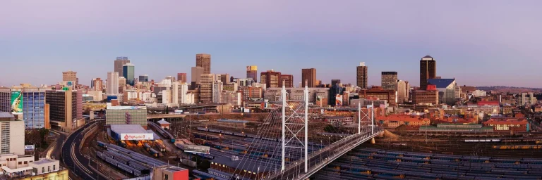 Johannesburg Skyline and Railway Station
