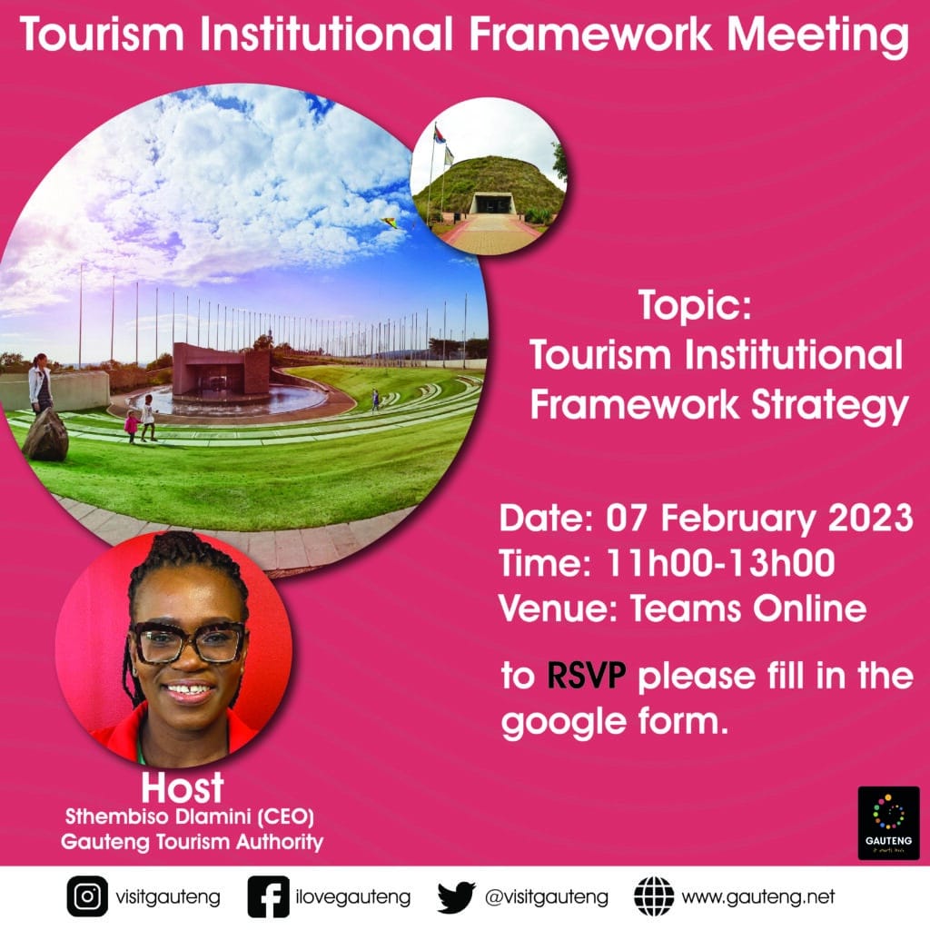 Tourism Institutional Framework Meeting Invitation
