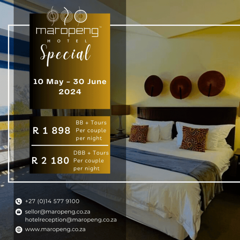 Maropeng Boutique Hotel winter special 2024