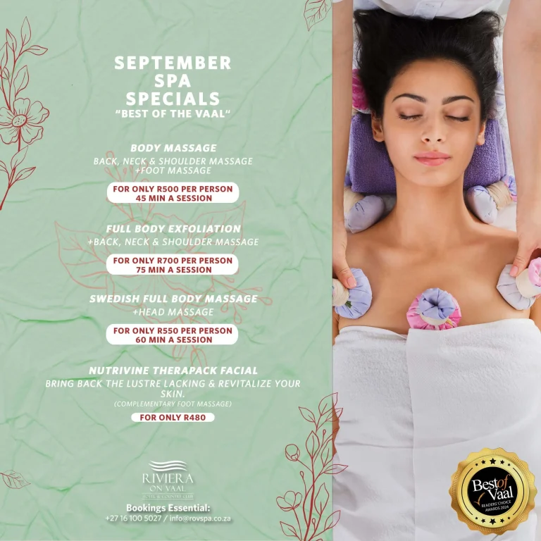 Riviera on Vaal : Spa Deals