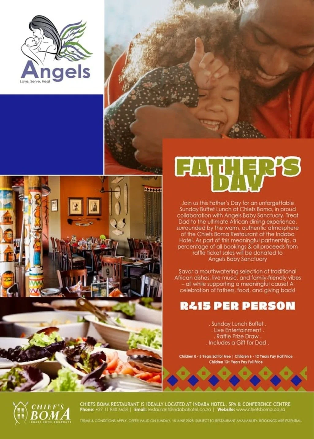 Indaba Hotel Father's Day Lunch