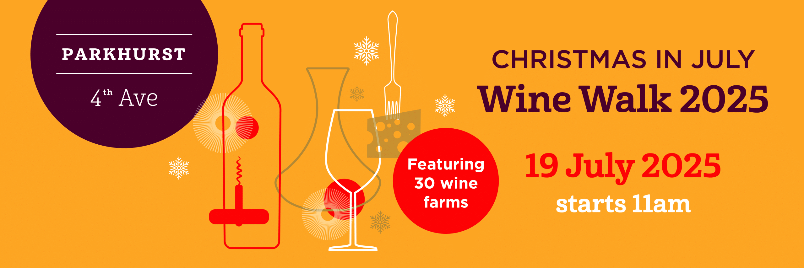 Parkhurst Christmas in July Wine walk