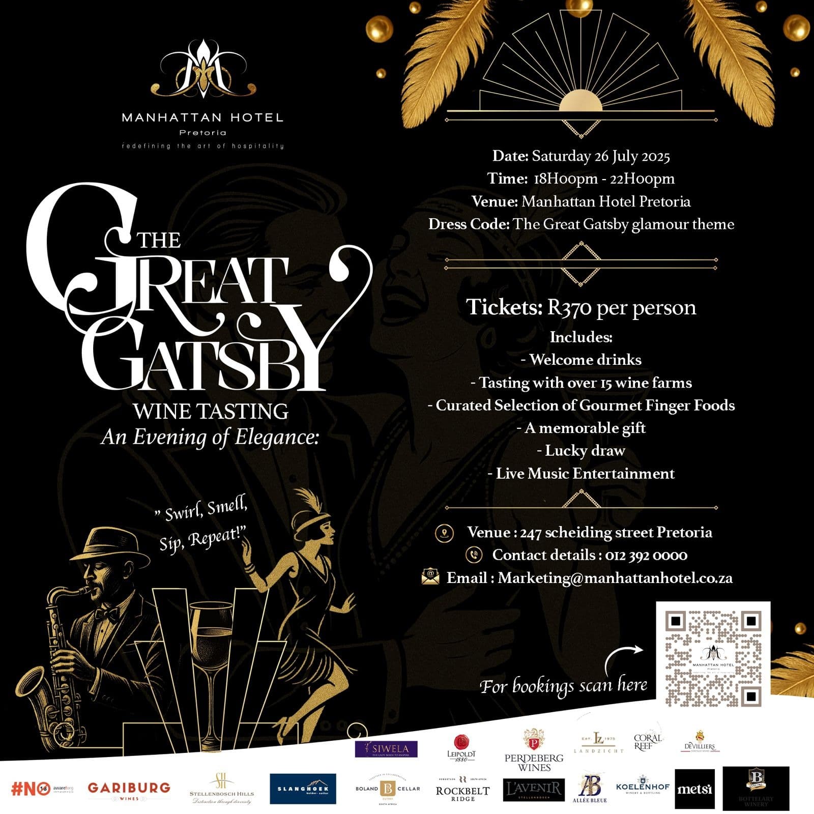 The Great Gatsby Wine Tasting