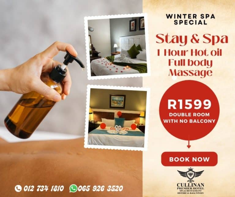 Cullinan Winter Spa Special: Stay & Spa