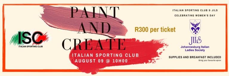 Paint & Create with Johannesburg Italian Ladies Society
